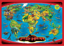 살아 있는 공룡의 세계 - 208조각(EQ · IQ 영재퍼즐)